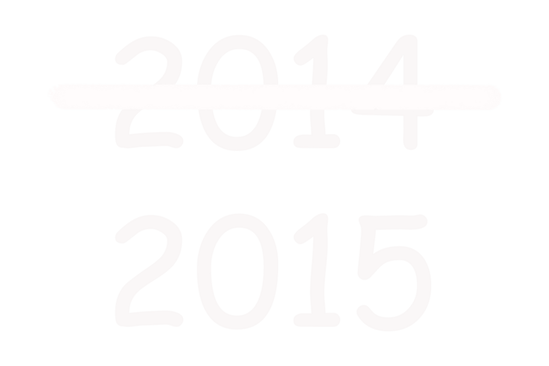 Transparent 2014 and 2015 Text Illustration, New Year Concept Image - Download Free Stock Images Pikwizard.com