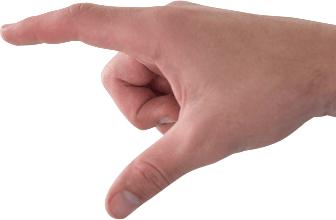 Transparent Hand Gesture Presentation Point Originality Business