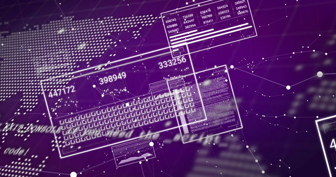 Global Business Technology Digital Interface Concept