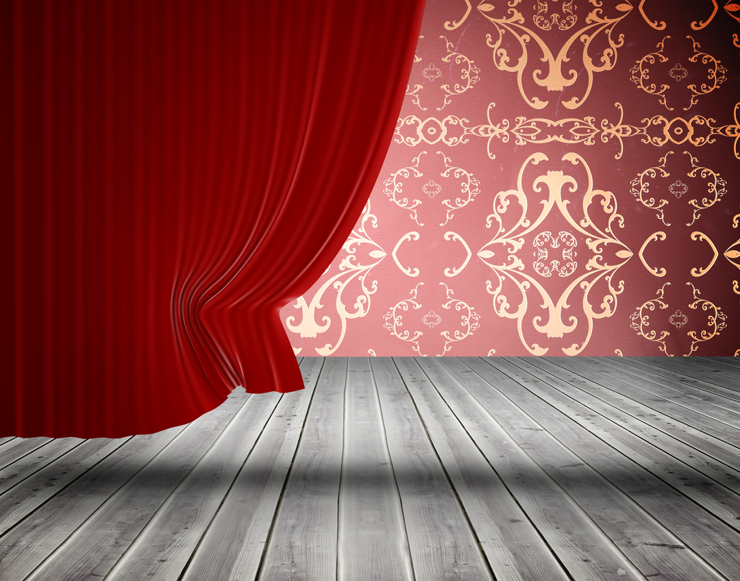 Transparent Stage backdrop with Claret Curtain Isolated - Download Free Stock Images Pikwizard.com