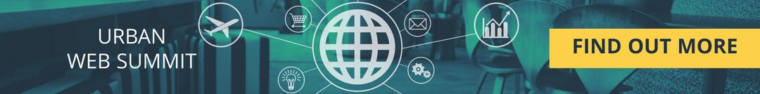 Innovative Tech Conference Banner with Digital Connection Icons