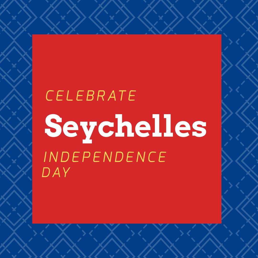 Seychelles Independence Day Celebration Announcement Design