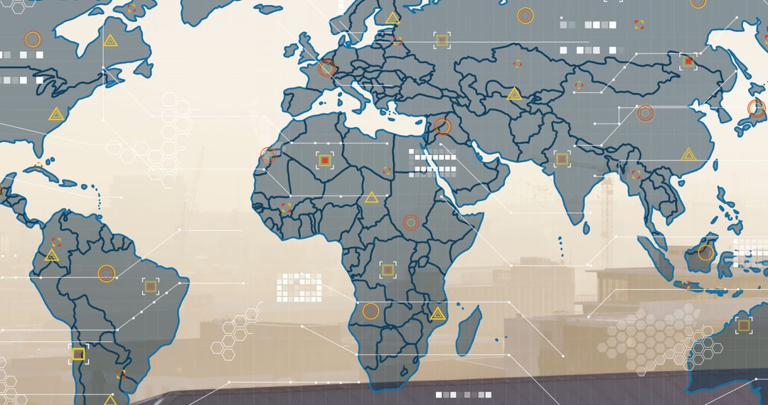 Global Data Analytics Webinar City Skyline Backdrop