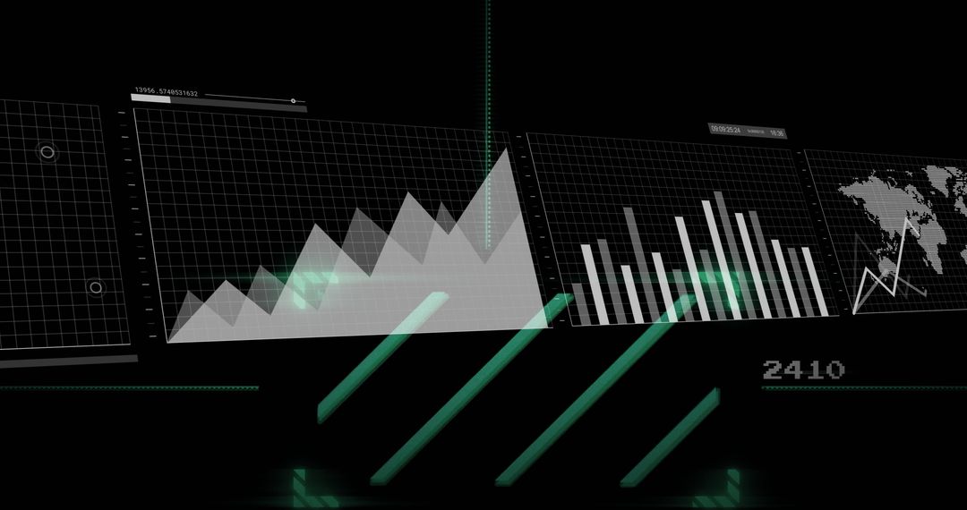 Digital Data Visualization and Global Connectivity