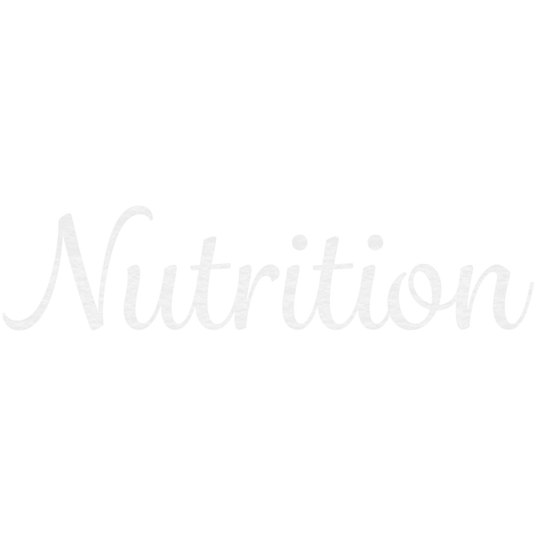Digital Nutrition Text Illustration on Transparent Background