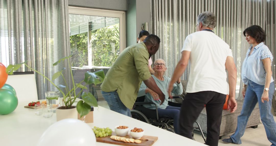 Senior Support Group Embracing New Member