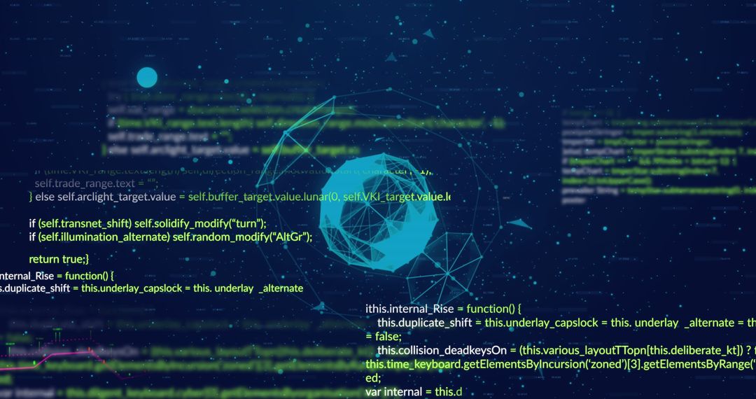 Futuristic Global Network with Programming Code