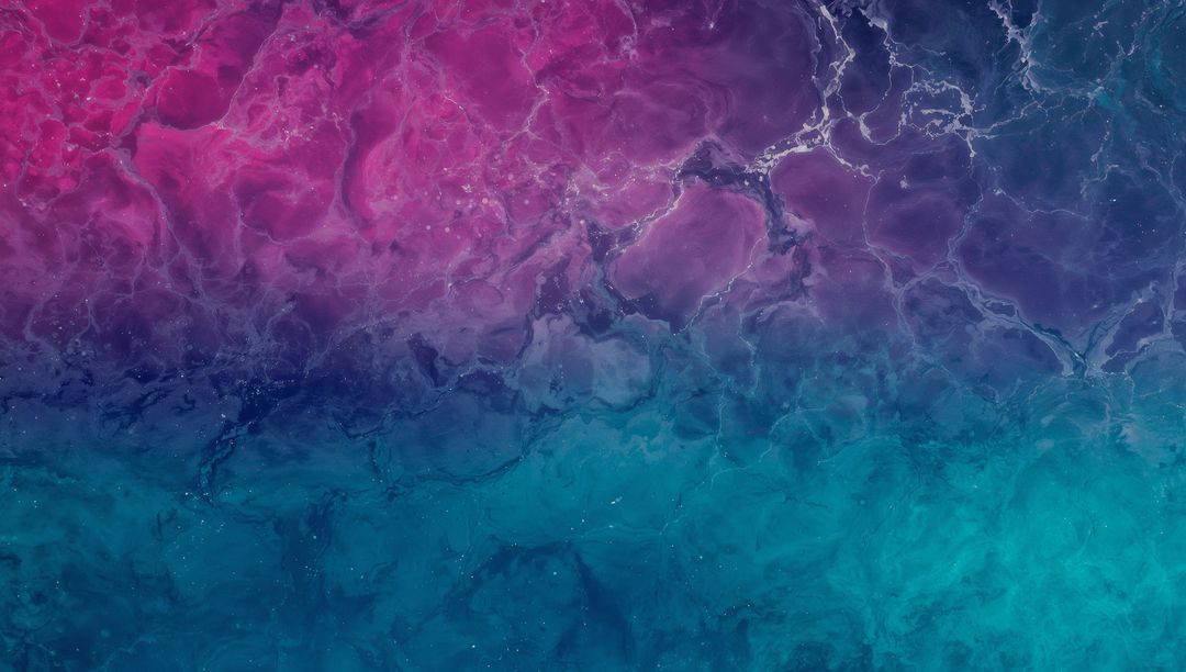 Magenta to Teal Marble Gradient with Flowing Veins and Painterly Texture