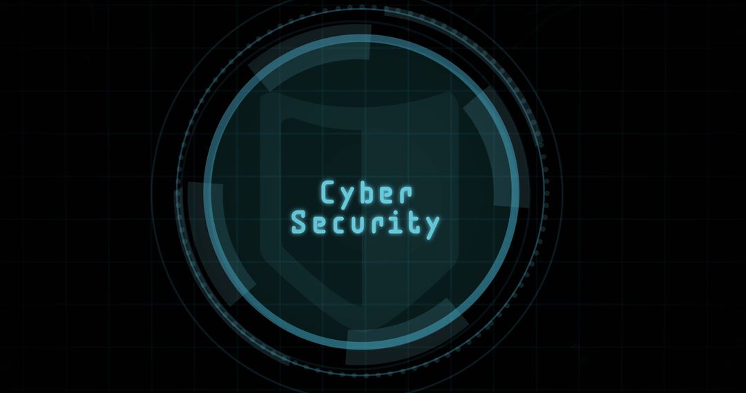 Cyber Security Digital Concept with Shield Icon