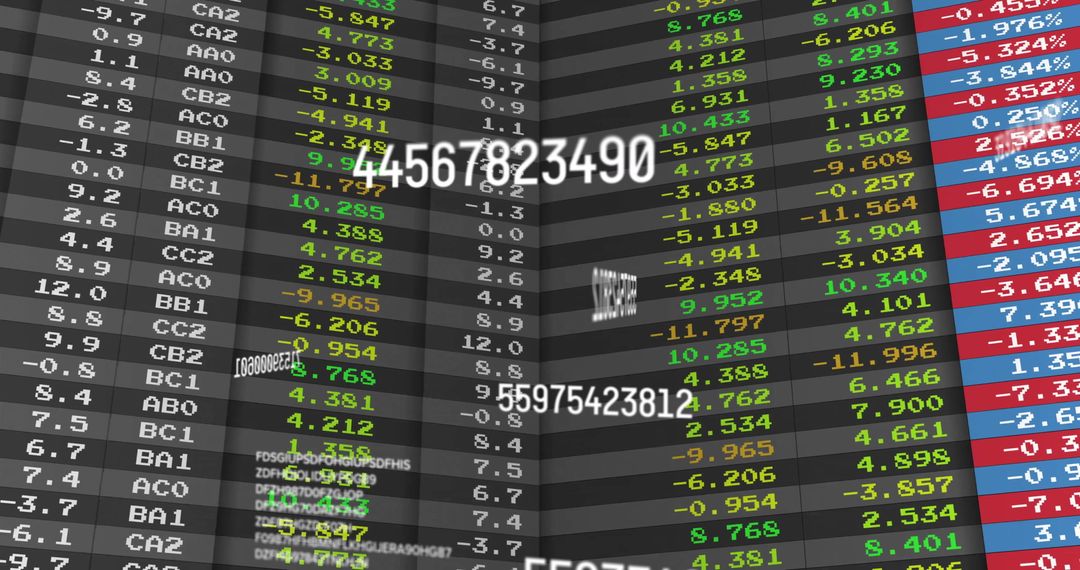 Digital Stock Market Data Processing Visualization