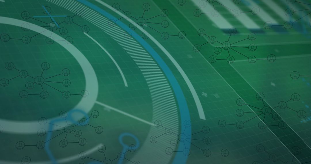 Futuristic Virtual Digital Interface with Network Connections