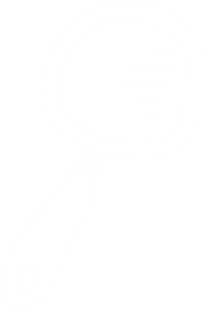 Hand-drawn Magnifying Glass Illustration on Transparent Background