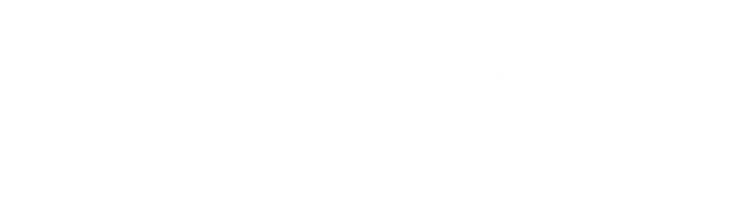 Artistic Calligraphy of 'Forever Love' on Transparent Background