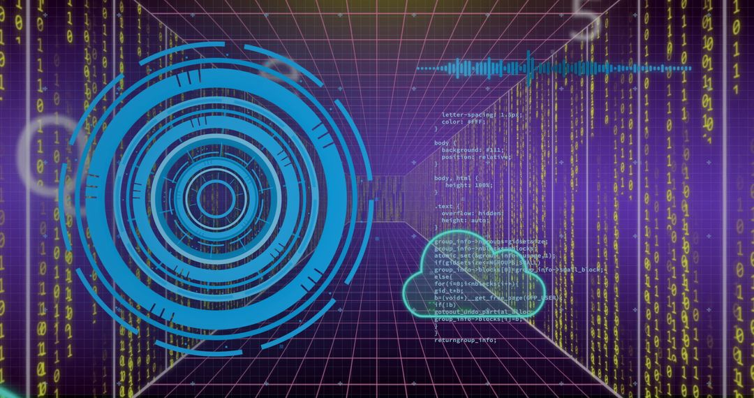 digital data processing concepts with cloud elements - Free Images, Stock Photos and Pictures on Pikwizard.com