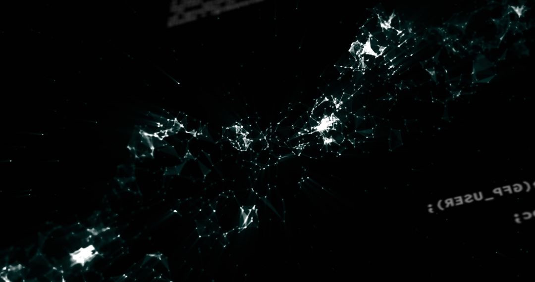 Abstract DNA Structure with Digital Data Background