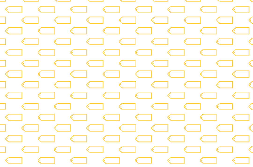 Yellow Geometric Shapes Seamless Pattern on Transparent Background