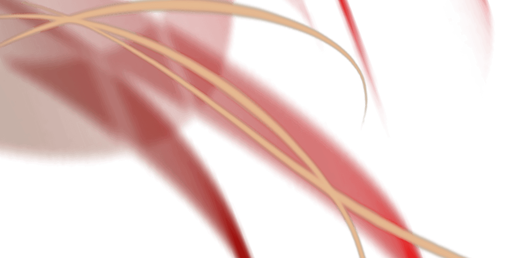 Abstract Red Gradient Shapes on Transparent Background