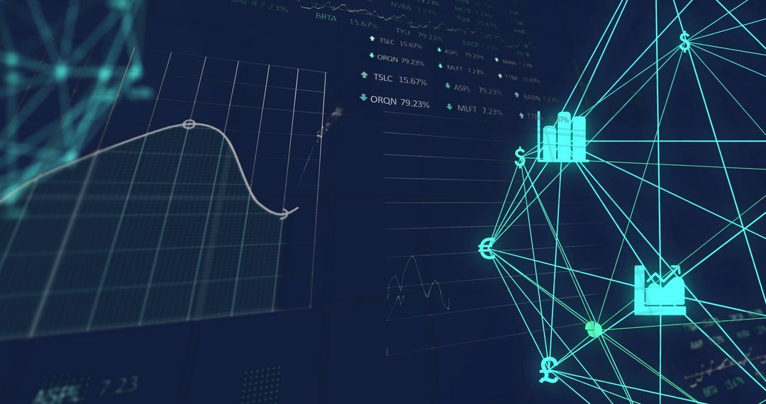 Abstract Financial Data Analysis and Network Connections Representation