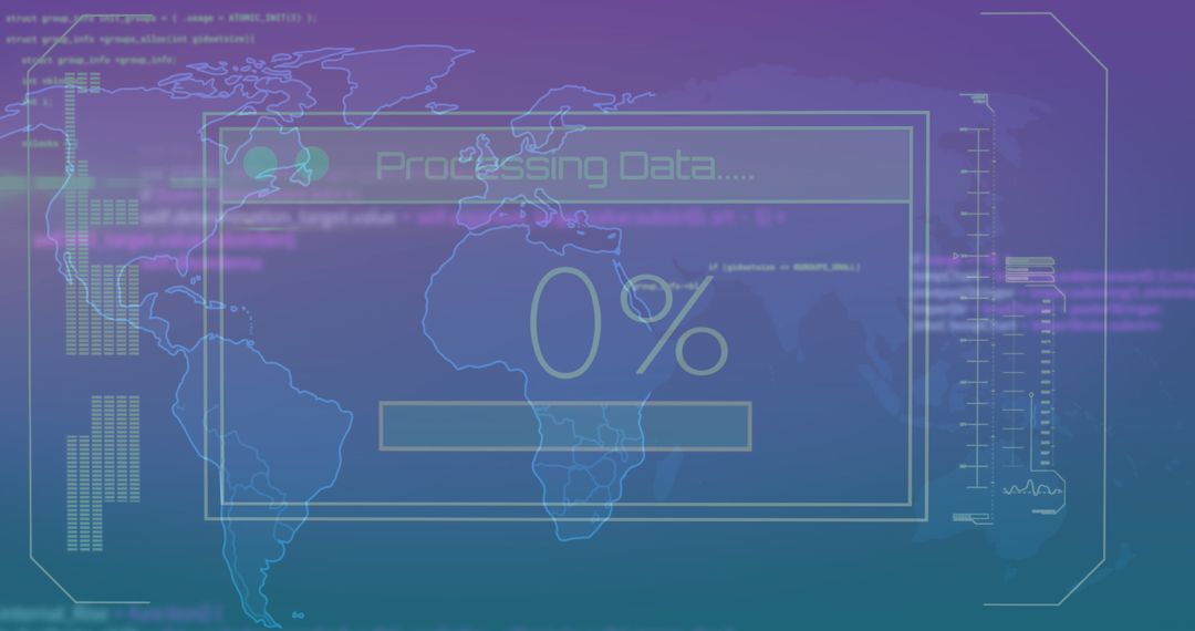 global data processing on digital interface with world map - Free Images, Stock Photos and Pictures on Pikwizard.com