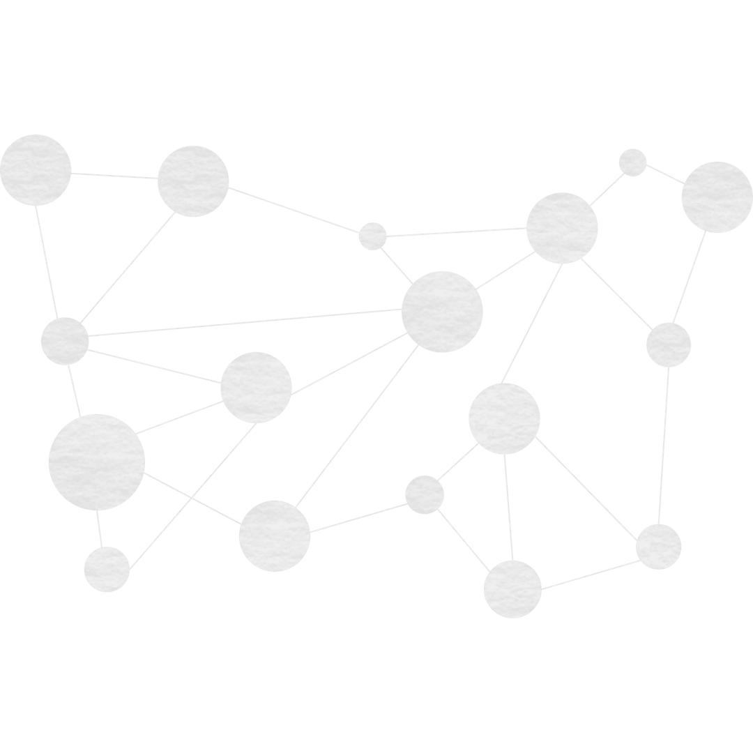 Abstract Digital Illustration with Transparent Network Pattern
