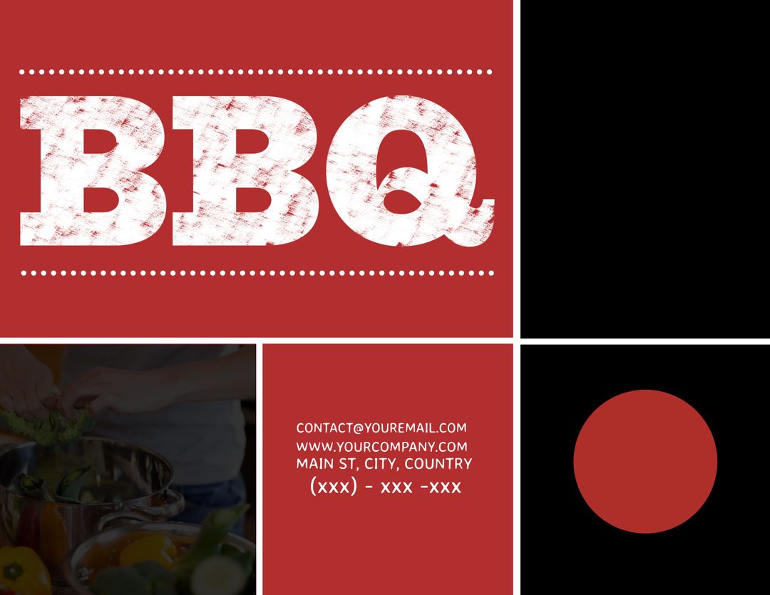 Bold BBQ Text Promoting Culinary Events