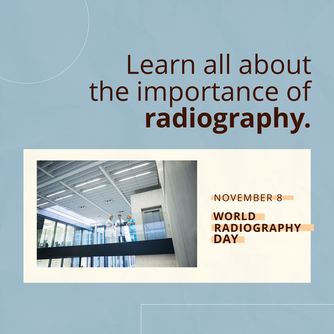 World Radiography Day Awareness Concept with Caucasian Doctors