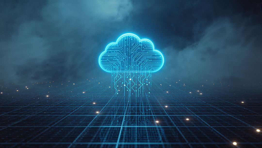 Futuristic Cloud Technology with Digital Data Network