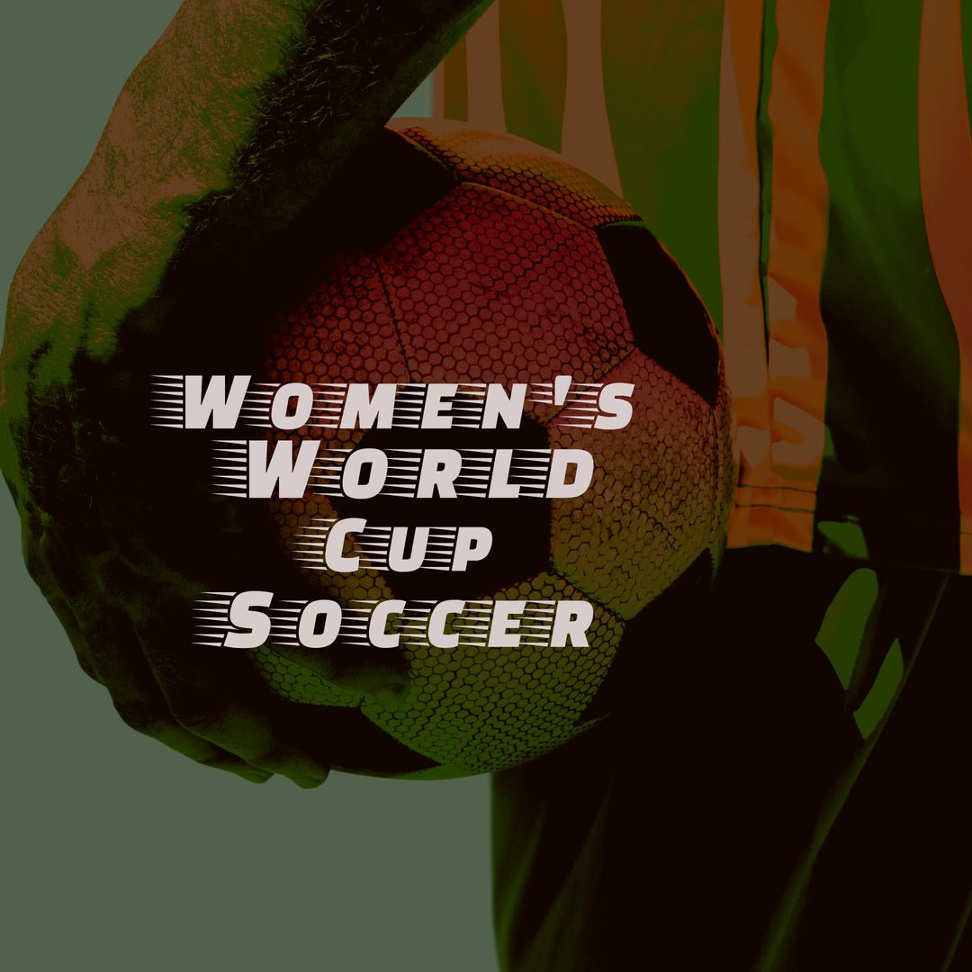 Women's World Cup Soccer Ball Held by Player Close-Up