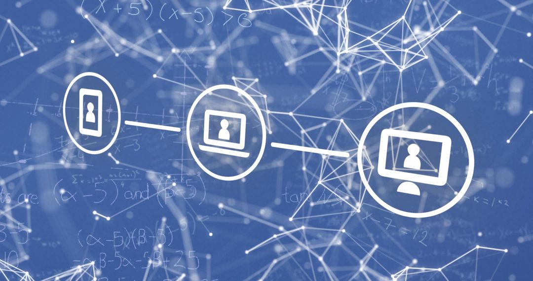 Digital Connection Network Overlapping Mathematical Graphs