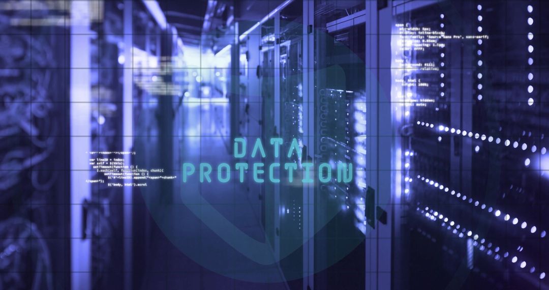 Digital Data Protection in Modern Server Room Concept