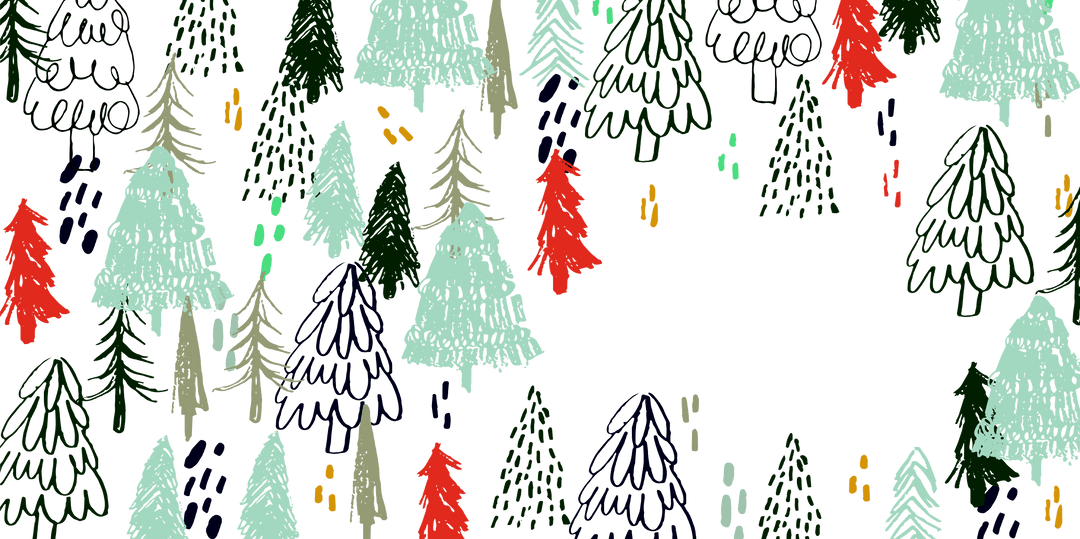 Transparent Celebration of Colorful Trees