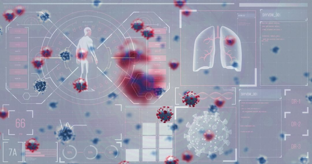 Coronavirus Particles Holographic Data Interface for Medical Technology