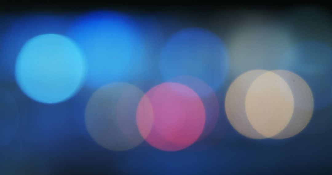 Abstract Blurred Bokeh with Colored Lights