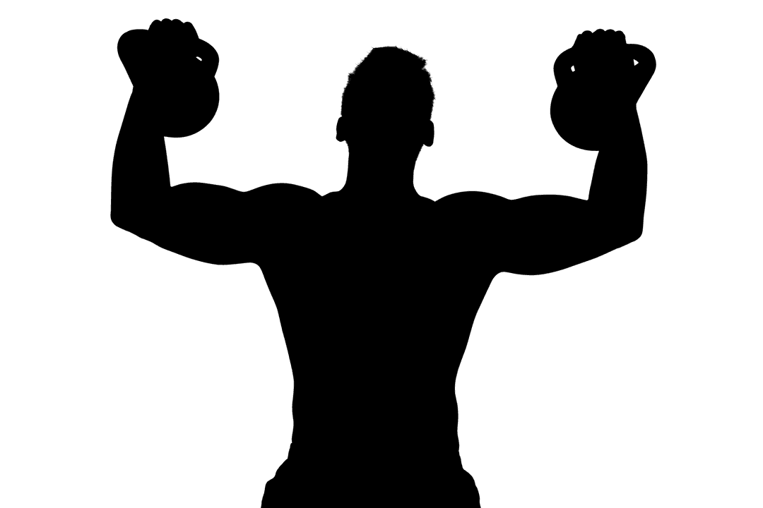 Transparent Silhouette of Man Running in Motion