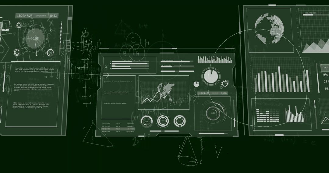 Futuristic Holographic Interface of a Digital Control Hub
