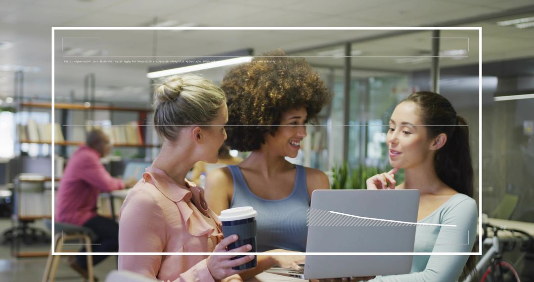 Dynamic Trio Collaborating in Modern Office Environment