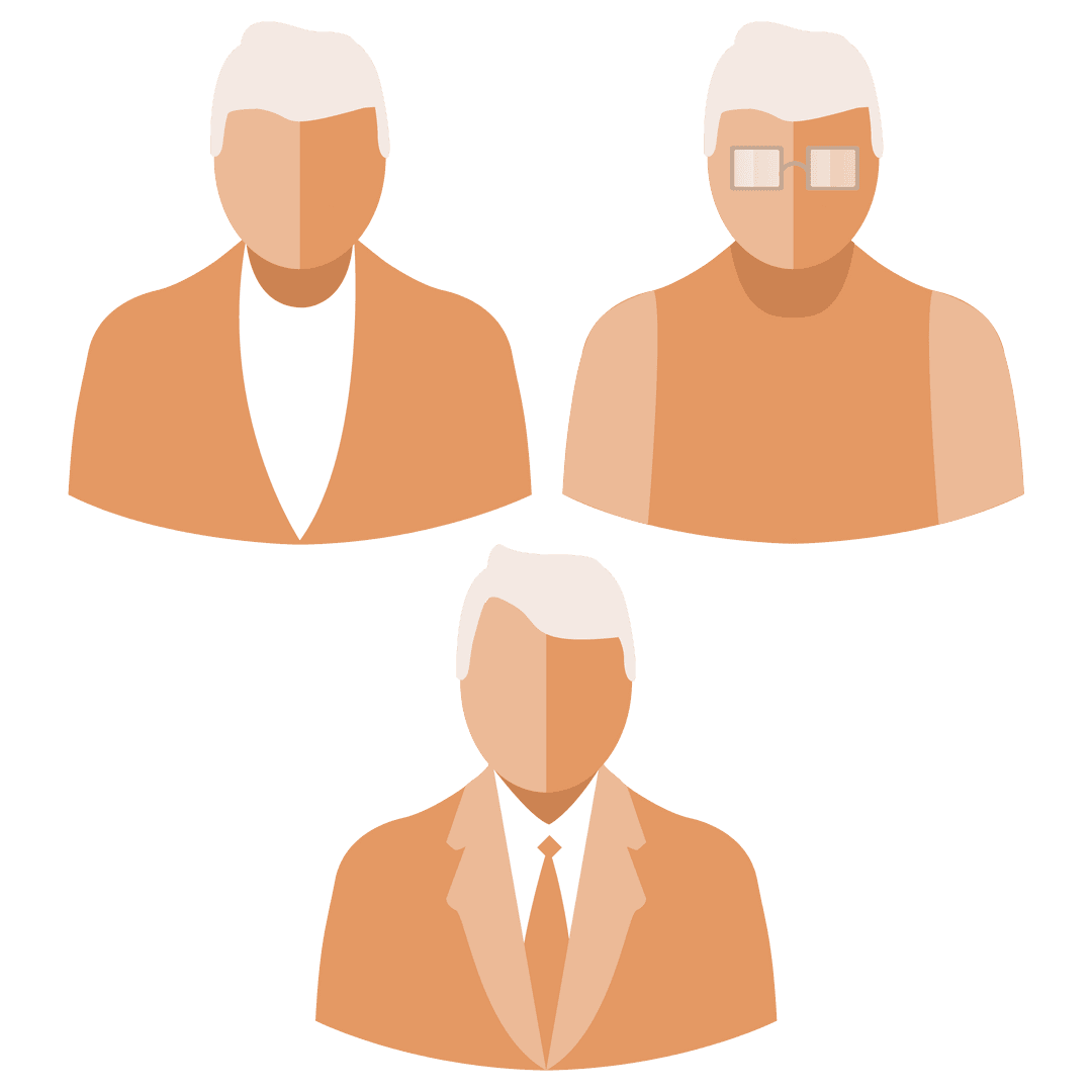 Transparent Vector Illustration of Team Icons