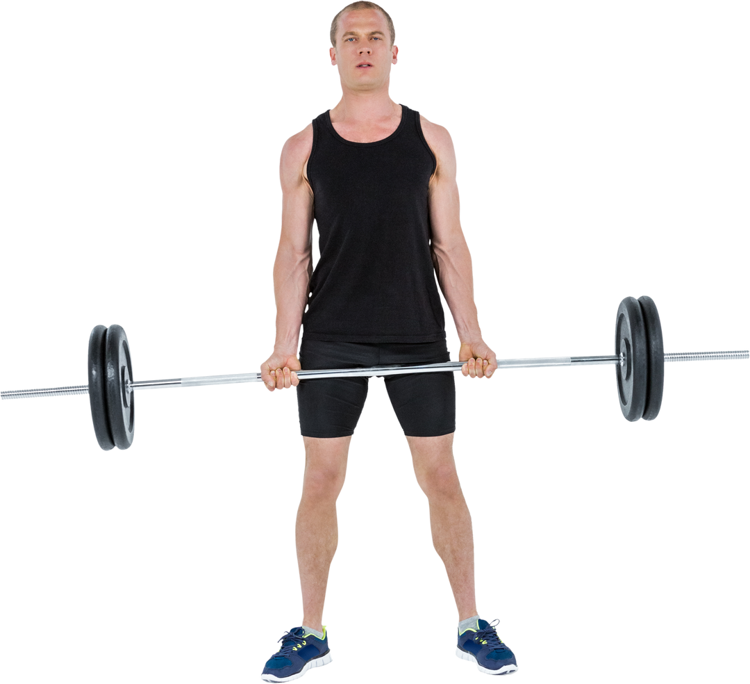 Confident Man Powerlifting Barbell Transparent Background - Download Free Stock Images Pikwizard.com