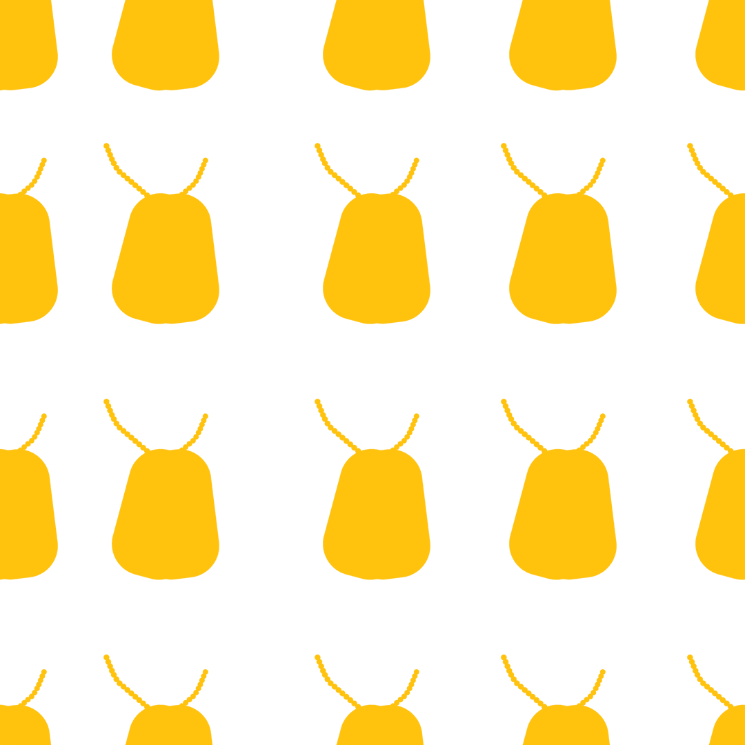 Transparent Background with Yellow Lantern Vector Pattern