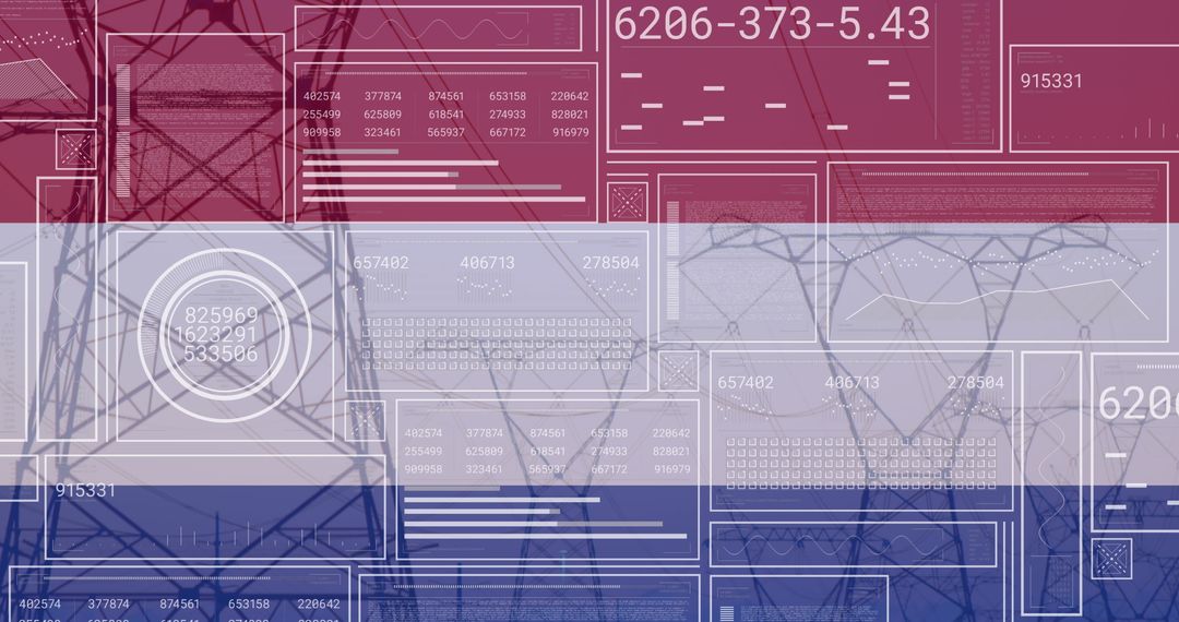 Financial Data Processing over Netherlands Flag