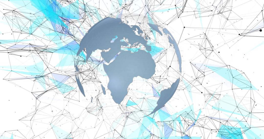 Global Network Concept with Abstract Globe Focus