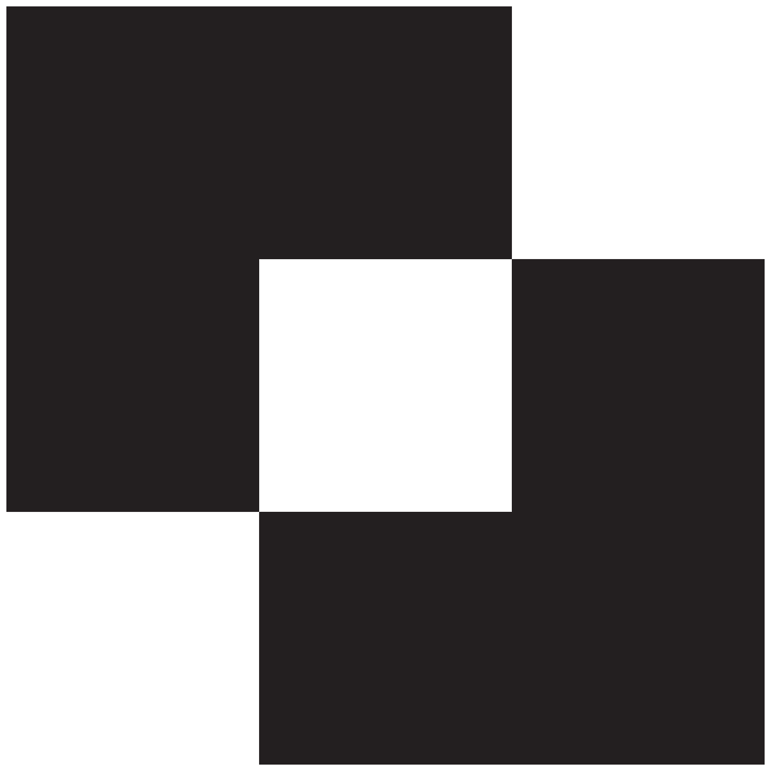 Black Geometric Shapes with Transparent Background