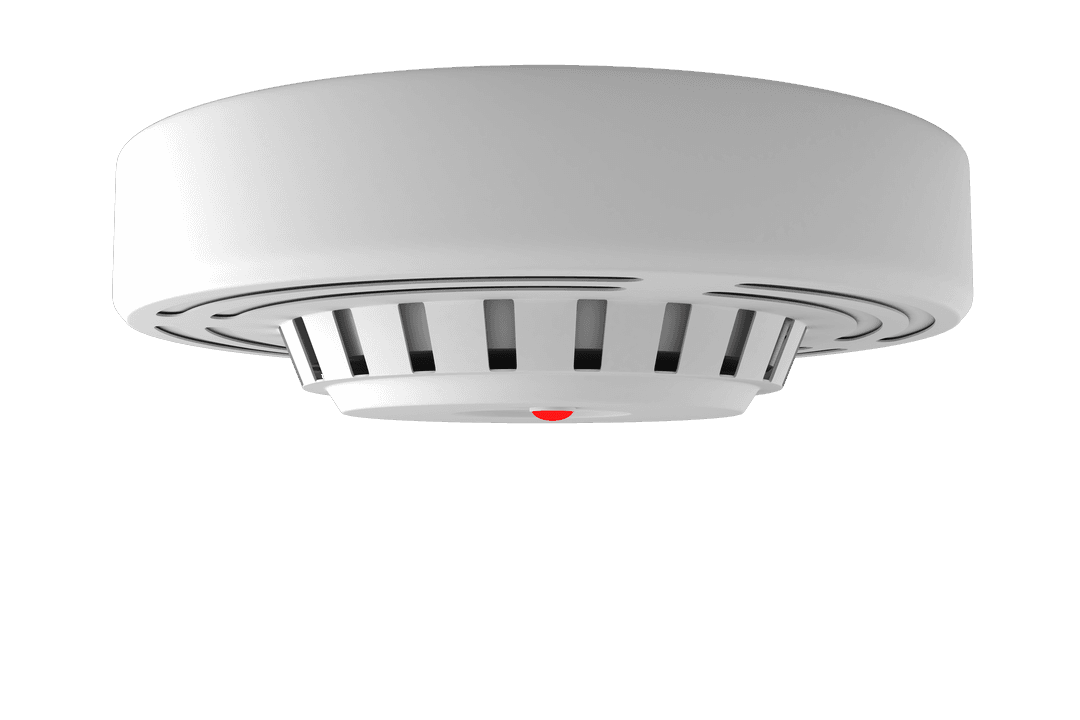 Digital Illustration of Fire Alarm on Transparent Background