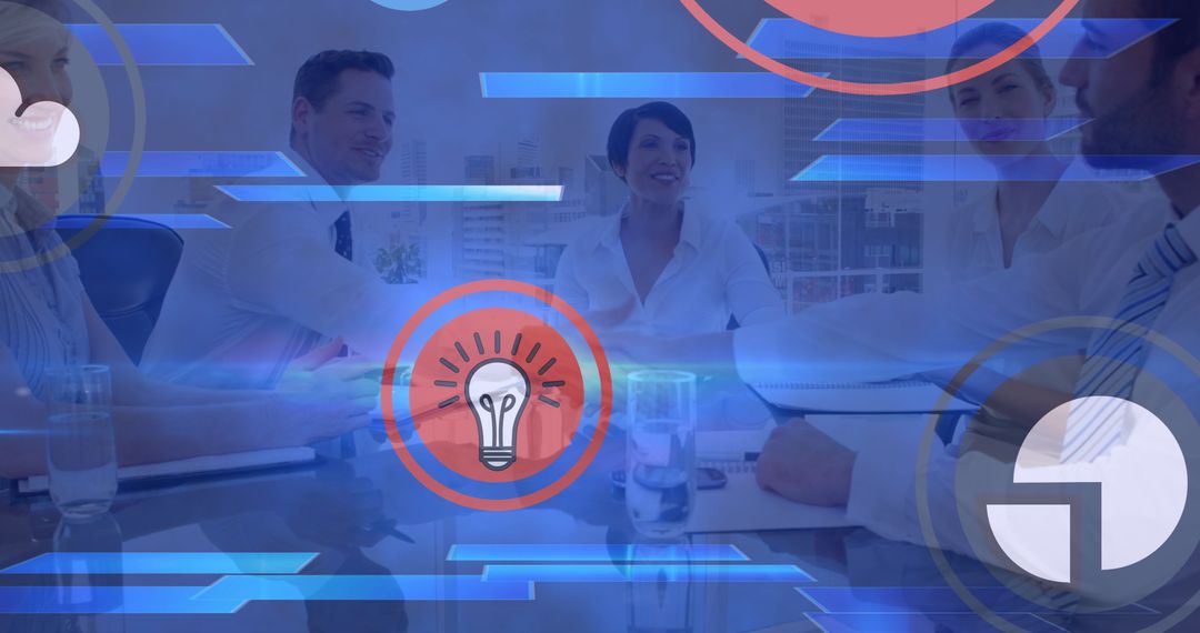 Digital Collaboration in Modern Business Meeting