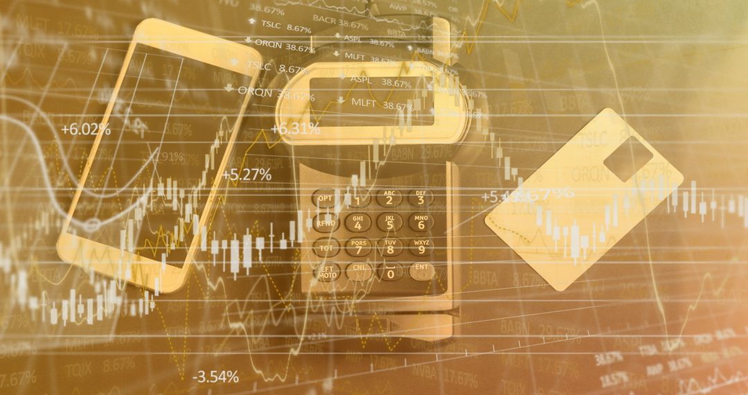 Financial Data Overlay with Payment Terminal and Technology