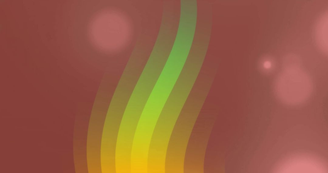 Glowing Light Trails on Orange Background