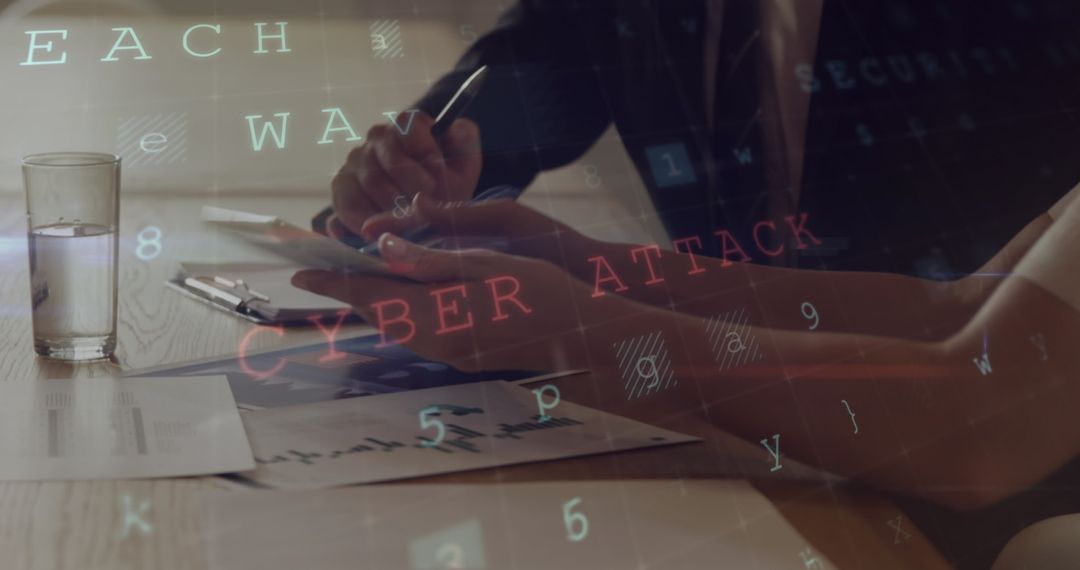 Business Team Analyzing Cybersecurity Challenges