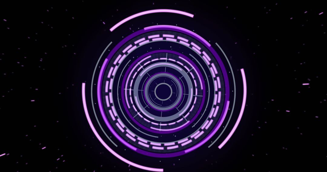 Futuristic Glowing Digital Interface