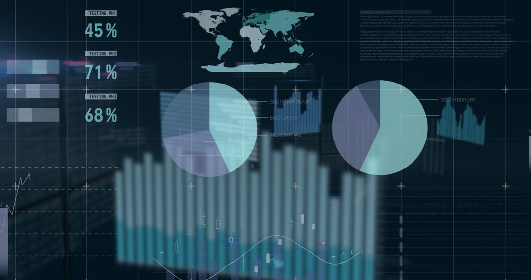 Global Financial Data Visualization Background