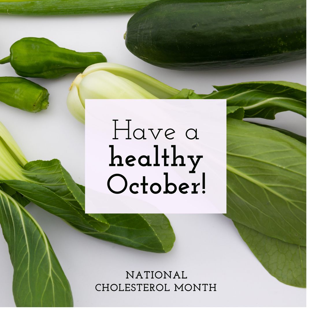 Healthy October Promotion with Fresh Green Vegetables